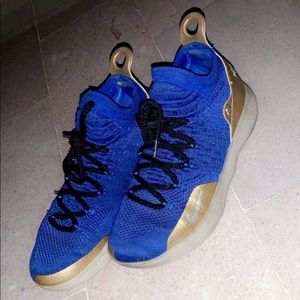 blue and gold custom KD 11s